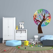 Kt Decoration Renkli Müzik Ağacı Duvar Sticker