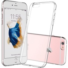 KZY Apple iPhone 6s Kılıf Şeffaf Silikon Kapak ve Ekran Koruyucu Set Şeffaf