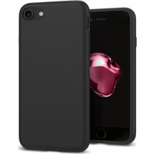KZY APPLE iPhone 8 Kapak Silikon Lux Kılıf Siyah