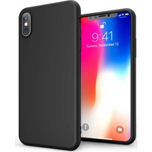KZY APPLE iPhone X Kapak Silikon Lux Kılıf Siyah
