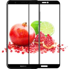 KZY Huawei Y7 2018 Tam Kaplayan Temperli Ekran Koruyucu Cam Şeffaf