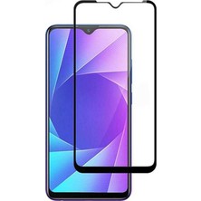 KZY Realme C3 Tam Kaplayan Temperli Ekran Koruyucu Cam Şeffaf
