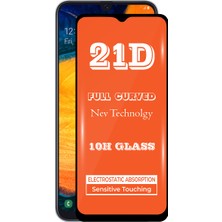 KZY Samsung Galaxy A30 Tam Kaplayan 21D Temperli Ekran Koruyucu Cam Şeffaf