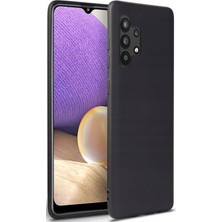 KZY SAMSUNG Galaxy A32 Kapak Silikon Lux Kılıf Siyah