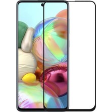 KZY Samsung Galaxy A71 Tam Kaplayan Temperli Ekran Koruyucu Cam Şeffaf