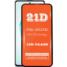 KZY Samsung Galaxy A81 Tam Kaplayan 21D Temperli Ekran Koruyucu Cam Şeffaf