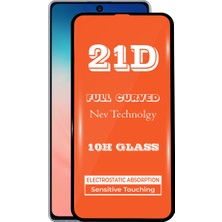 KZY Samsung Galaxy S10 Lite Tam Kaplayan 21D Temperli Ekran Koruyucu Cam Şeffaf