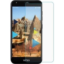 KZY Vestel Venüs V5 Temperli Ekran Koruyucu Kırılmaz Cam Ekonomik 5'li Paket Şeffaf
