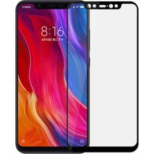 KZY Xiaomi Mi 8 Tam Kaplayan Temperli Ekran Koruyucu Cam Şeffaf