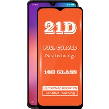 KZY Xiaomi Mi 9 Tam Kaplayan 21D Temperli Ekran Koruyucu Cam Şeffaf