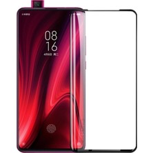 KZY Xiaomi Mi 9T Pro Tam Kaplayan Temperli Ekran Koruyucu Cam Şeffaf