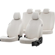Otom Iveco Daily 2011-2014 2+1 (3 Kişi) Özel Üretim Koltuk Kılıfı Amsterdam Design Tay Tüyü Fildişi