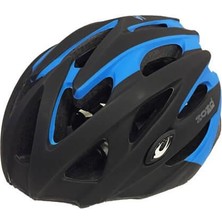 Zozo raptor MV29 Unisex Işıklı Kask Siyah/Mavi