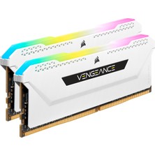 Corsair Vengeance Rgb Pro Sl 16GB (2x8) 3200MHZ CL16 CMH16GX4M2E3200C16W Ddr4 Ram Bellek Beyaz