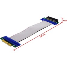 JustQuality PCIe x4 (Erkek) to PCIe x4 (Dişi) Uzatma Kablosu