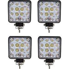 Hubstein Arsvision 16 LED Kare (4 Adet) Off Road Iş Makinası Çalışma Lambası Sis Farı