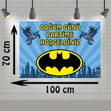 Parti Furyası Batman Mavi  Branda Afiş 70X100 cm