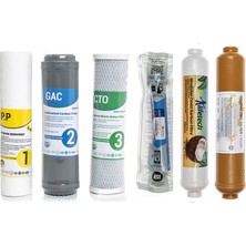 Sulook Su Arıtma Cihazı Çift Karbonlu Açık Kasa 6'lı Filtre Seti, Lg Membranlı