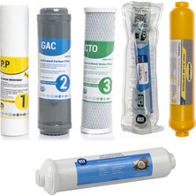 Sulook Su Arıtma Cihazı Çift Karbonlu Açık Kasa 6'lı Filtre Seti, Lg Membranlı