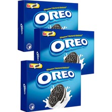 Oreo Vanilya Aromalı Dolgulu (%29) Kakaolu Bisküvi X6 228 Gr. - 3 'lü