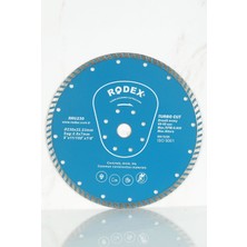 Rodex RRU230 Standart Tip Turbo Elmas Taş, Tuğla, Granit Kesme Diski 230mm
