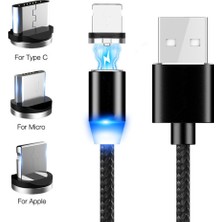 X-Cable Iphone Şarj Kablosu Lightning Kablo Type-C Kablo Micro USB Kablo  3in1 Manyetik Kablo