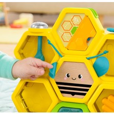 Fisher-Price Eğlenceli Arı Kovanı Gerçek Ahşap Ve Metal Ayrıntılarıyla Para Atma Oyunu Bulunan Aktivite Oyuncağı 9 Ay Ve Üzeri Gjw27