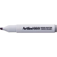 Artline 660 Fosforlu Kalem Kesik Uç:1,0-4,0mm Pastel Grey