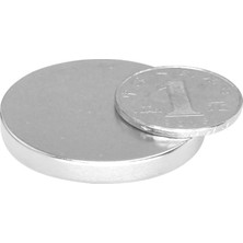 Mıknatıs Market 1 Adet 40 x 5 mm Yuvarlak Güçlü Neodyum Mıknatıs Çap 40 mm Kalınlık 5 mm