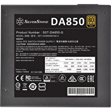 SilverStone DA850 850W 80+ Gold Modüler Güç Kaynağı (SST-DA850-G)