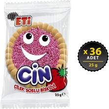 Eti Cin Çilekli Bisküvi 25 g x 36 Adet