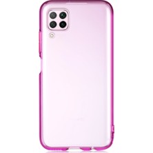 CaseArt Huawei P40 Lite Kılıf Renkli Şeffaf Kapak - Mor