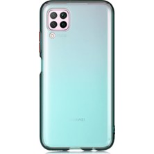 CaseArt Huawei P40 Lite Kılıf Renkli Şeffaf Kapak - Yeşil