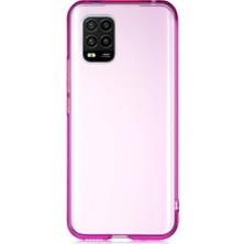 CaseArt Xiaomi Mi 10 Lite Kılıf Renkli Şeffaf Kapak - Mor