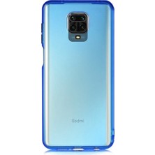 CaseArt Xiaomi Redmi Note 9 Pro Kılıf Renkli Şeffaf Kapak - Mavi