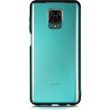 CaseArt Xiaomi Redmi Note 9 Pro Kılıf Renkli Şeffaf Kapak - Yeşil
