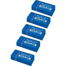 Faber-Castell Mini Sınav Silgisi 5'li Mavi 3,1 x 1,5 x 1,2 cm Boyutunda