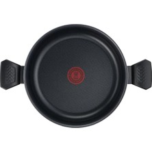 Tefal B56772 Titanyum 1X SimplyClean Kısa Tencere 28 cm - 2100118529