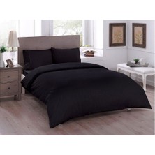 Çeyiz Diyarı Pure Çift Kişilik Nevresim Takımı Siyah