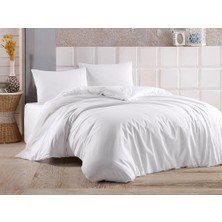 Çeyiz Diyarı Almond Tek Kişilik Nevresim Takımı Beyaz