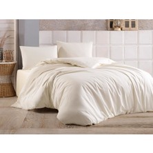 Çeyiz Diyarı Almond Tek Kişilik Nevresim Takımı Krem