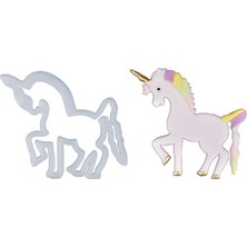 Cakes Party Unicorn Cutter Plastik Kesme Seti