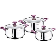 evimsaray S-1171-M Rüya Mini Set Mor 6 Parça