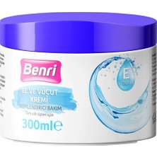 Benri Nemlendirici Bakım El ve Vücut Kremi 300 ml