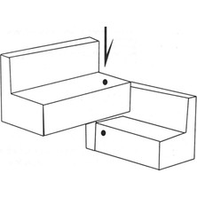 Yılmaz Sünger Köşe Koltuk Birleştirici (Kelepçe Sacı) - 1 Takım (1 Erkek - 1 Dişi)