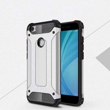 kilifone - Xiaomi Redmi Note 5A - Kılıf Çift Katman Zırh Tank Crash Military Kapak - Gri - T2474