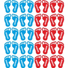 hepenuygun Iniyorum Çıkıyorum Ayak Izi Sticker 20 Çift