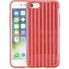 Ally Apple İphone 87Se 2 2020 Trunk Lines İnce Soft Silikon Kılıf Al32256 Kırmızı