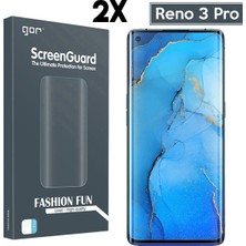 Ally Oppo Reno 3 Pro 3D Kavisli Full Ekran Koruyucu 2 Adet Set Al32337 Şeffaf