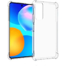 Gpack Huawei P Smart 2021 Kılıf Antishock Sert Kapak+Nano Glass Şeffaf